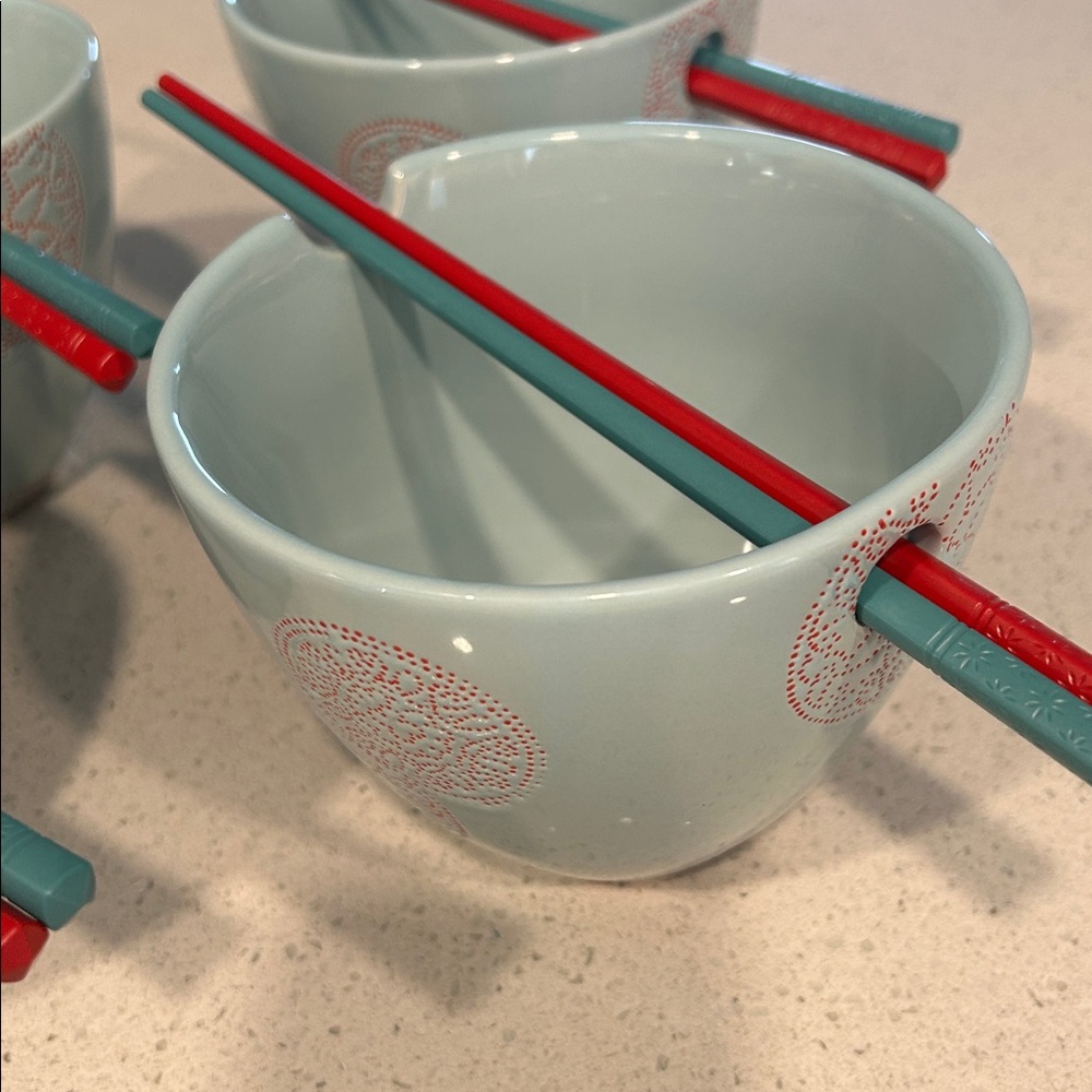 Torre & Tagus Chopsticks Bowl Set NWOT - Picture 7 of 14